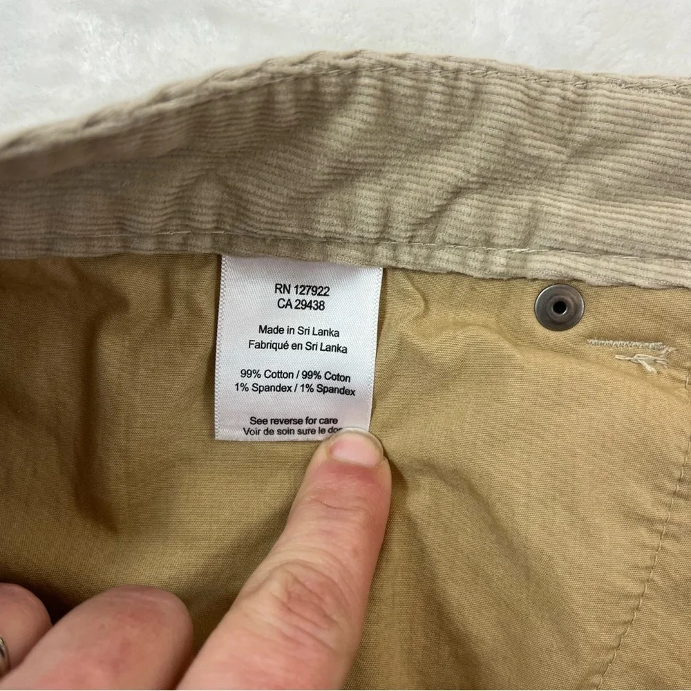 Men’s Mountain Khakis Crest Cord Corduroy‎ Pants Khaki Relaxed 36X29